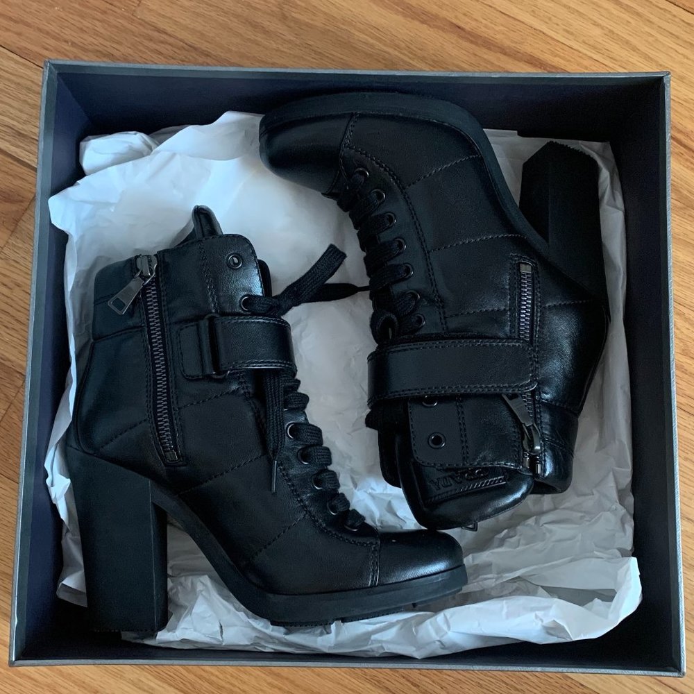 Prada Nappa Nero Leather Booties Size EU36